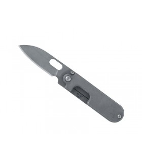 Blackfox bf.719 Couteau BLACK FOX « BEAN GEN2 », tout acier 440C finition « stonewashed », lame à trou, manche 7,5 cm