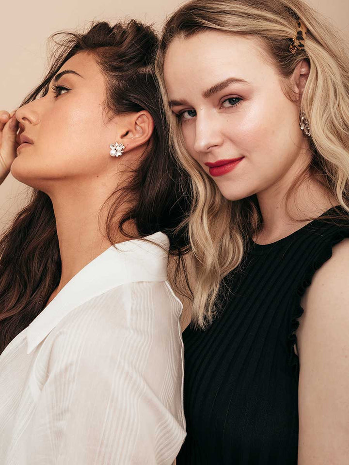 Elisajewels Bordeaux Stud Earrings