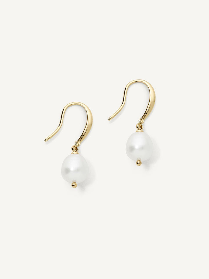 Elisajewels Prado Freshwater Pearl Drop Earrings
