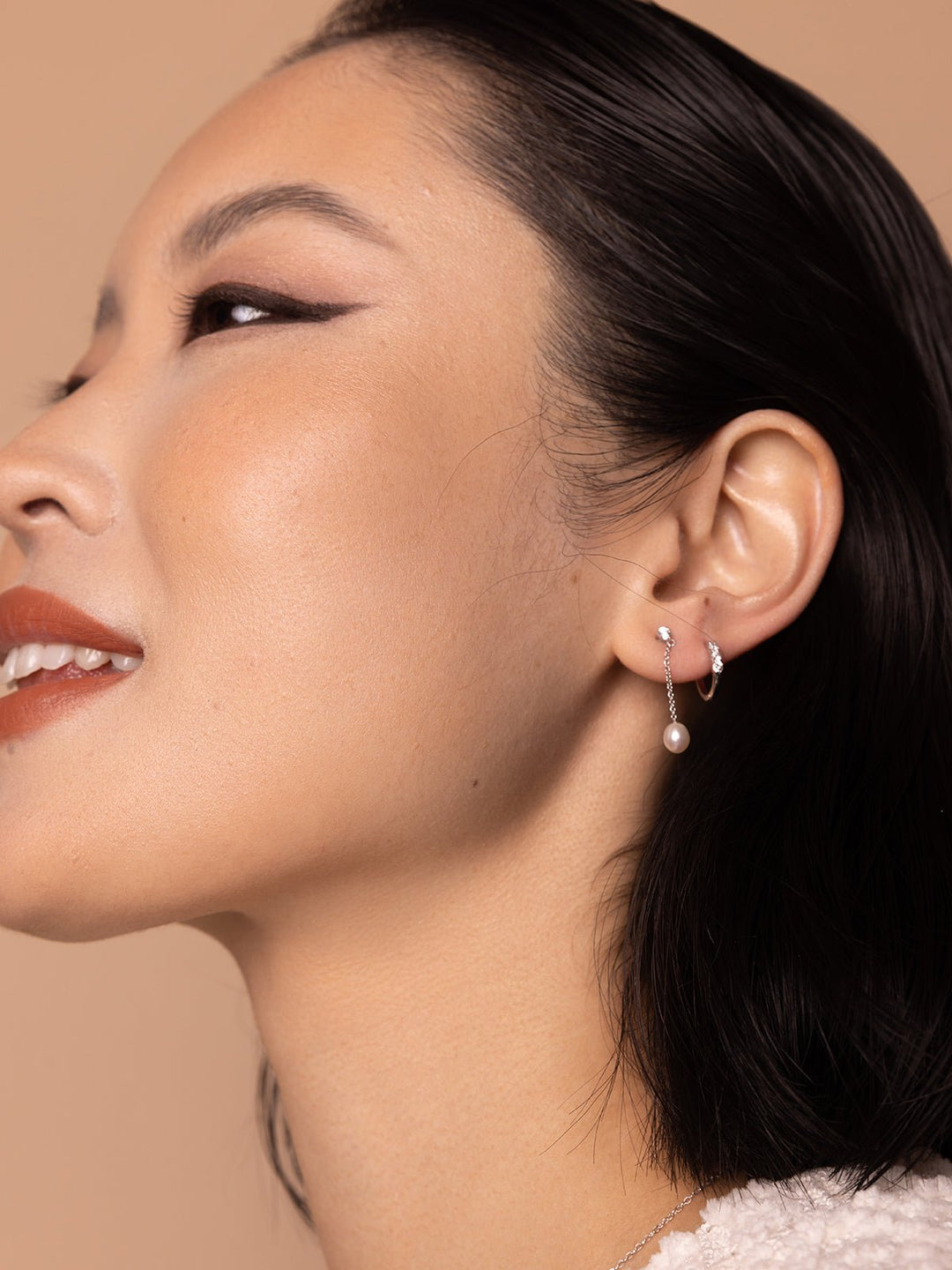 Elisajewels Ellis Freshwater Pearl Drop Earrings