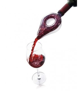 Vacu-vin 864 Aérateur/verseur à vin VACU VIN, noir translucide.