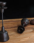 Hand-Forged Iron Candleholder Set