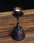 Hand-Forged Iron Candleholder Set