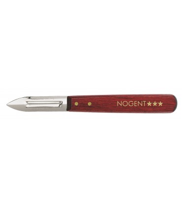 Nogent 1060 Boite de 20 éplucheur Classic 6 cm Bois Rouge