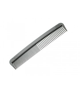 Chicago Comb 645 Peigne « N° 6 », fibre de carbone, dents fines et larges. Anti-statique et résistant à la chaleur Lg : 18 cm.