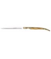 Cudeman 5687 Couteau, Couteau stylet CUDEMAN, lame étroite acier 420, manche 14 cm olivier.
