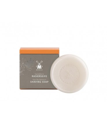 Mühle rssd Savon à raser MUHLE, à l'argousier. Poids : 65 g.