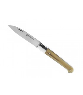 Sauveterre 78101 Couteau,  lame mate acier 12C27, manche  9 cm pointe de corne