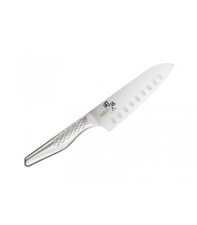 Kaï ab.5157 Couteau santoku Shoso 16,5 cm Acier inoxydable Gris