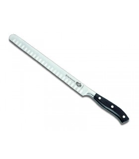 Victorinox 7.7223.26g Couteau à jambon, lame alvéolée 26 cm, manche en polyoxyméthylène (POM