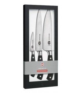 Victorinox 7.7243.3 Coffret chef 3 p. forgés Grand Maître 7.7203.08G - 7.7203.20G - 7.7403.20G, manche en polyoxyméthylène