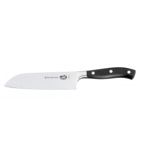 Victorinox 7.7303.17g Couteau santoku forgé « Grand Maître », lame 17 cm, manche en polyoxyméthylène (POM)