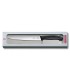Victorinox 6.8713.20g Couteau Santoku Dénerver/A Filet de Sole, lame flexible 20 cm inox, manche polypropylène noir, sur carte.