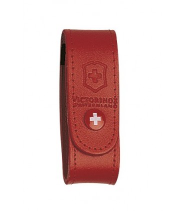 Victorinox 4.0521.1 Étui cuir rouge pour couteaux 91 mm de 15 à 23 pièces.