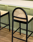 Evelyn Cane Back Counter Stool