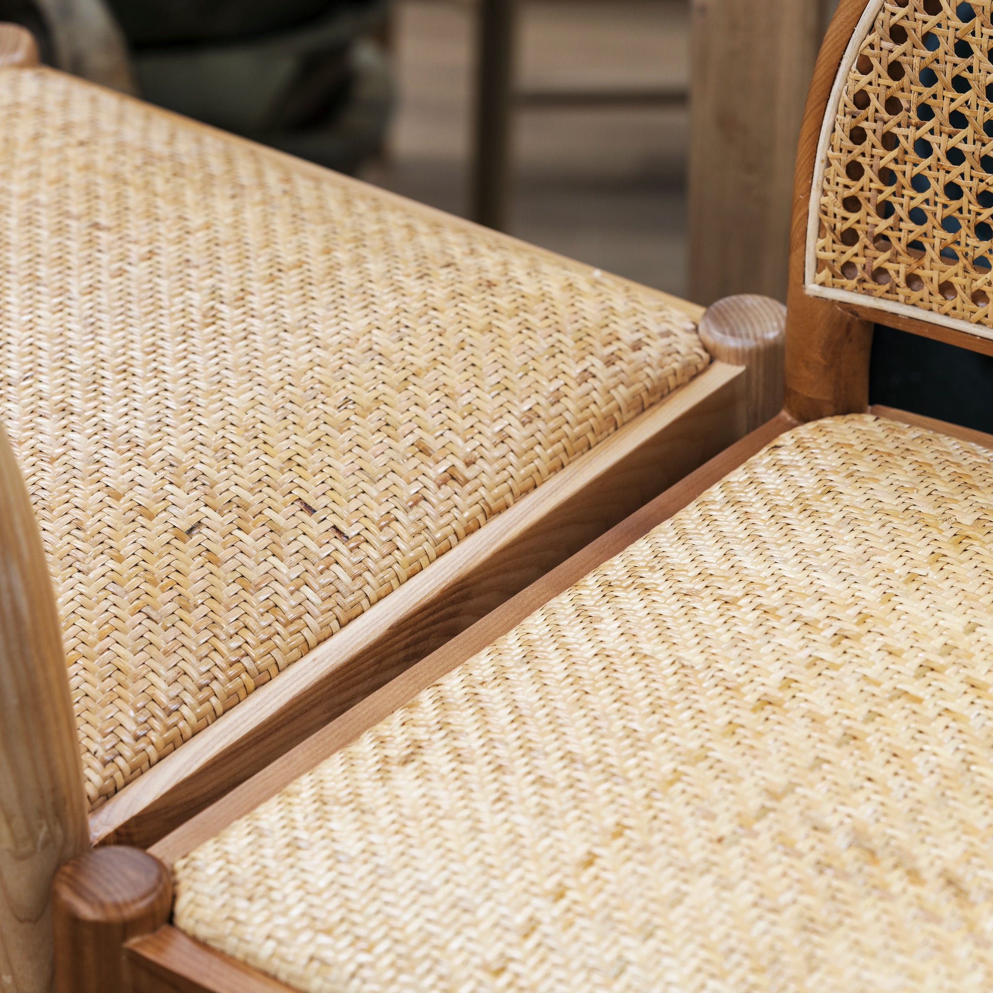 Evelyn Cane Back Counter Stool