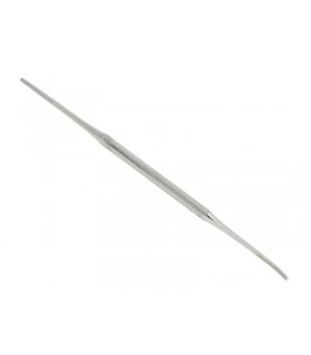 Manufacturer 1601 Lime double fine 2 mm (un côté plat, un côté courbe), 14,5 cm, inox.