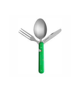mercury my.992.3v camping  aluminium anodisé manche 11 cm vert