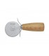 Triangle 84075 Roulette à pizza Triangle, manche 9 cm cerisier, inox. Lg  totale : 16 cm. Diam. roulette : 6 cm.