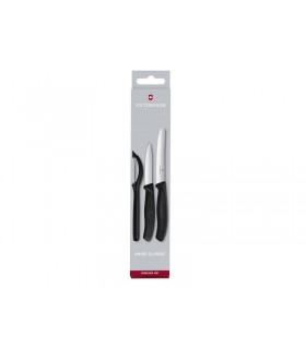 Victorinox 6.7113.31 Set swissclassic 3 pièces, lame inox, manche noir