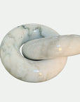 White Carrara Marble Knot