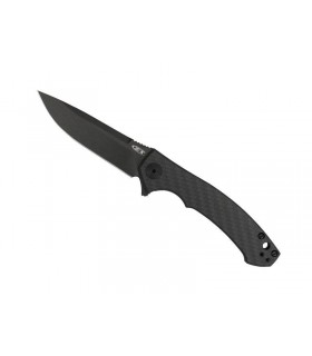 Zero Tolérance  zt.0450cf Couteau  lame acier CPM-S35VN, manche 10,5 cm fibre de carbone noir au recto et titanium au verso,